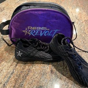 Rebel athletics black cheer shoe